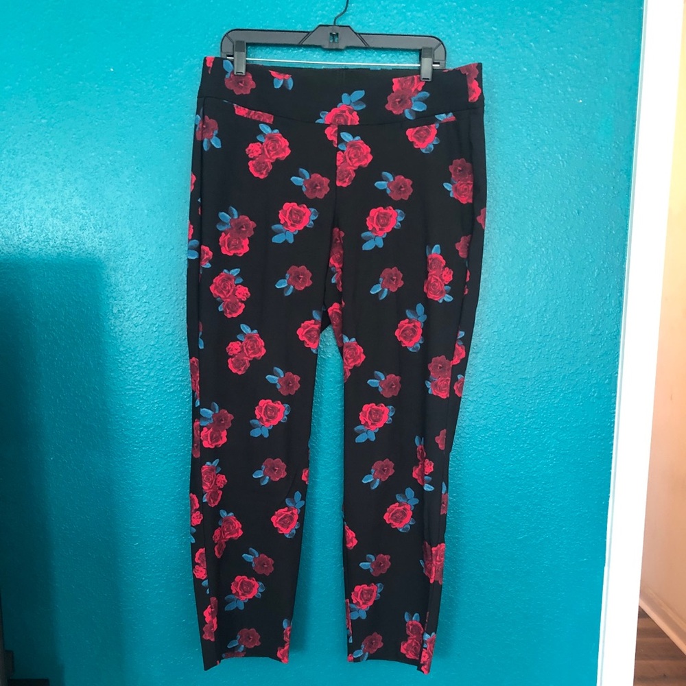 Lane Bryant floral The Alley pants.